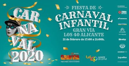 Cartel Carnaval LOS40 y C.C. Gran Vía.