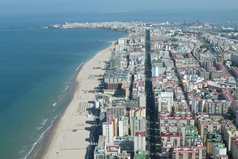 Imagen aérea de Cádiz