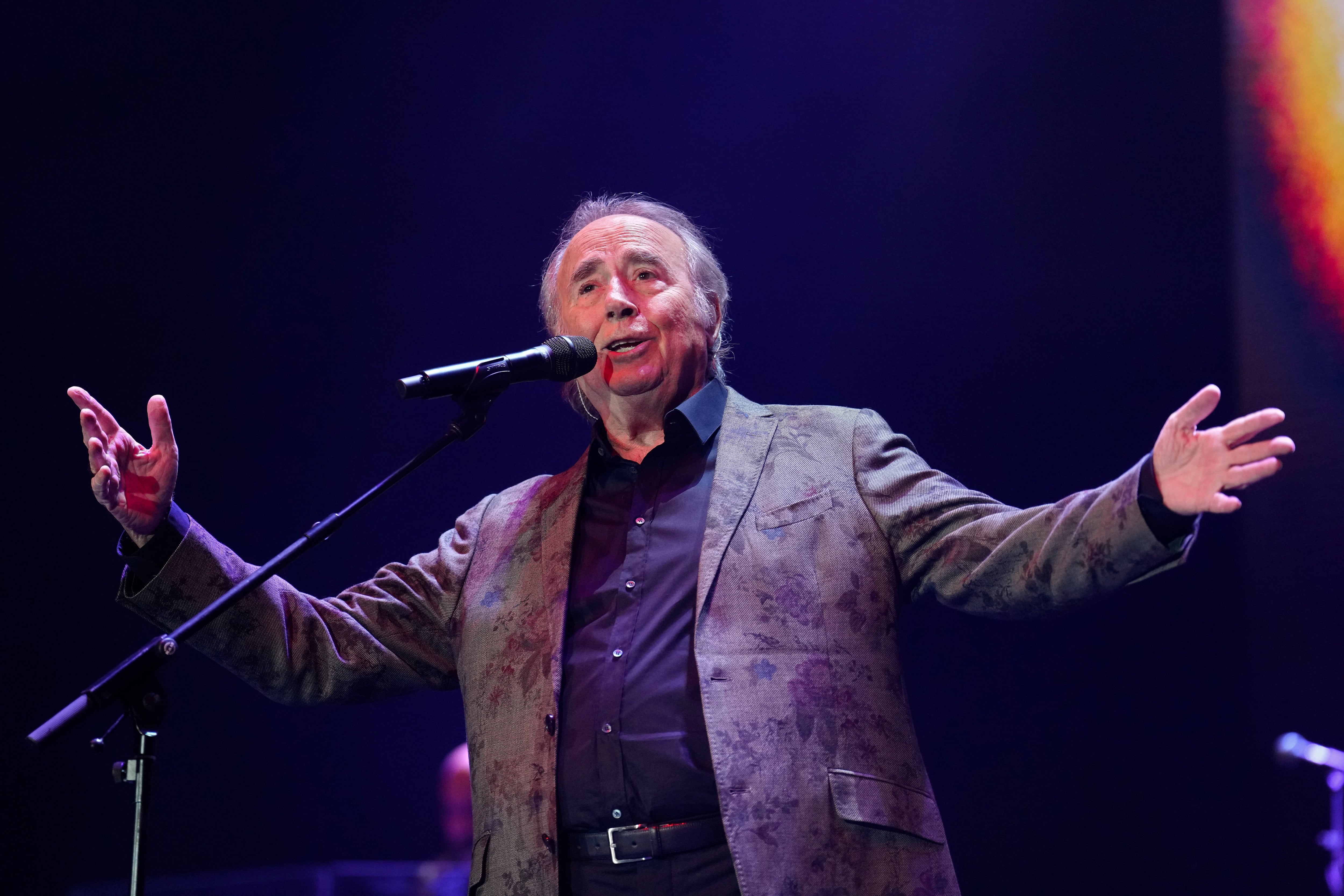 El cantante Joan Manuel Serrat en su gira de despedida