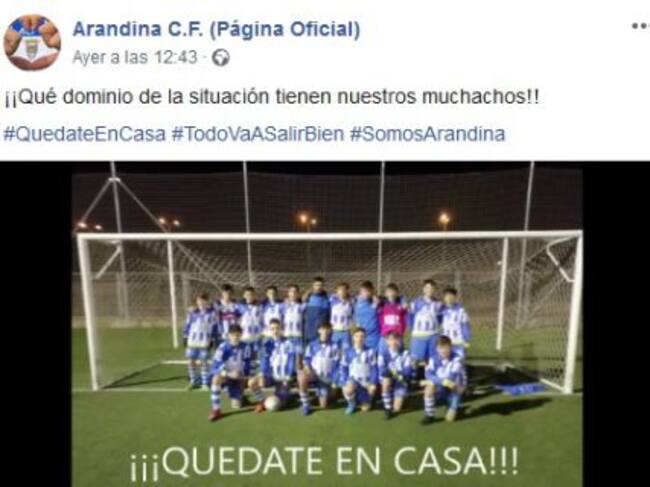 Los canteranos de la Arandina mandan sus ánimos a toda la Ribera.