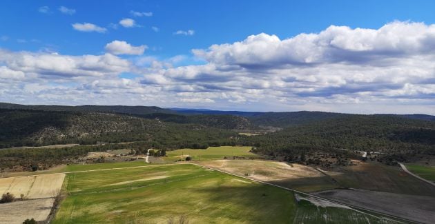 Paisaje desde lo alto del castillo.