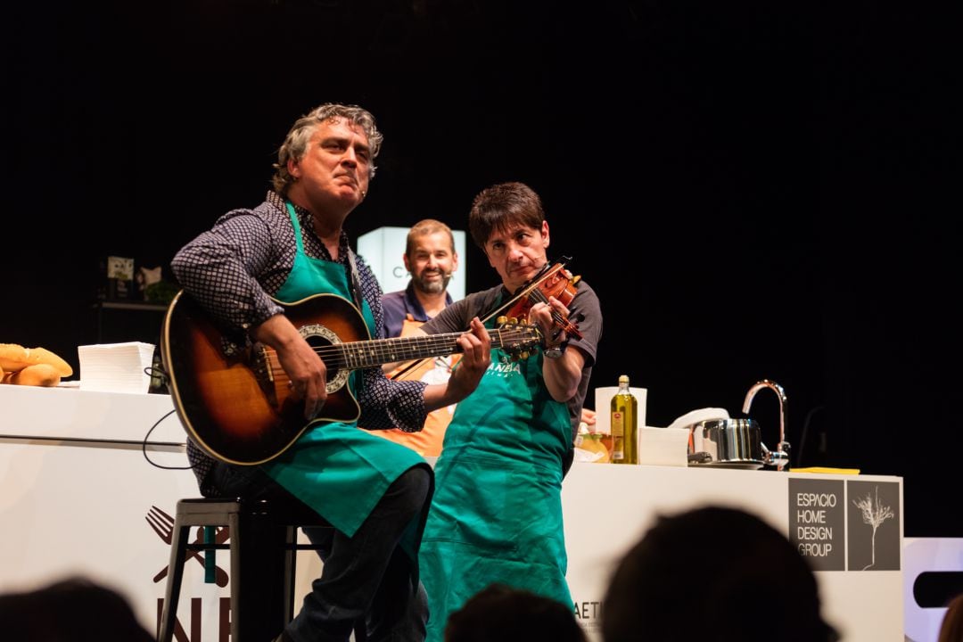 Pepe Begines, Juan Carlos Ortega y David de Jorge, en último &#039;show&#039; de Canela Fina celebrado en Palma de Mallorca.