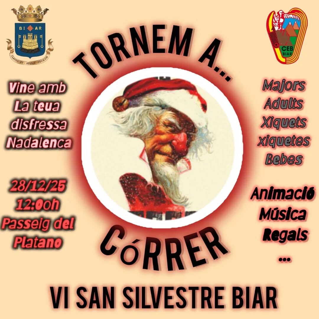 Cartel de la San Silvestre de Biar