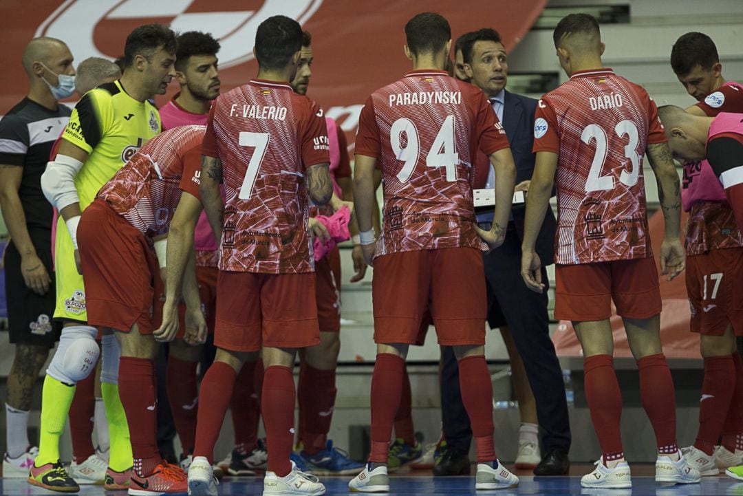 Imagen de la plantilla de ElPozo Murcia Costa Cálida durante un partido