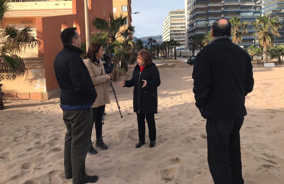 Isabel Bonig, líder del PPCV, en Tavernes de la Valldigna