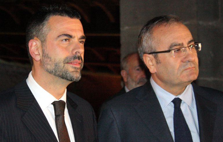 El conseller Santi Vila i el president de Ports de l&#039;Estat, José Llorca