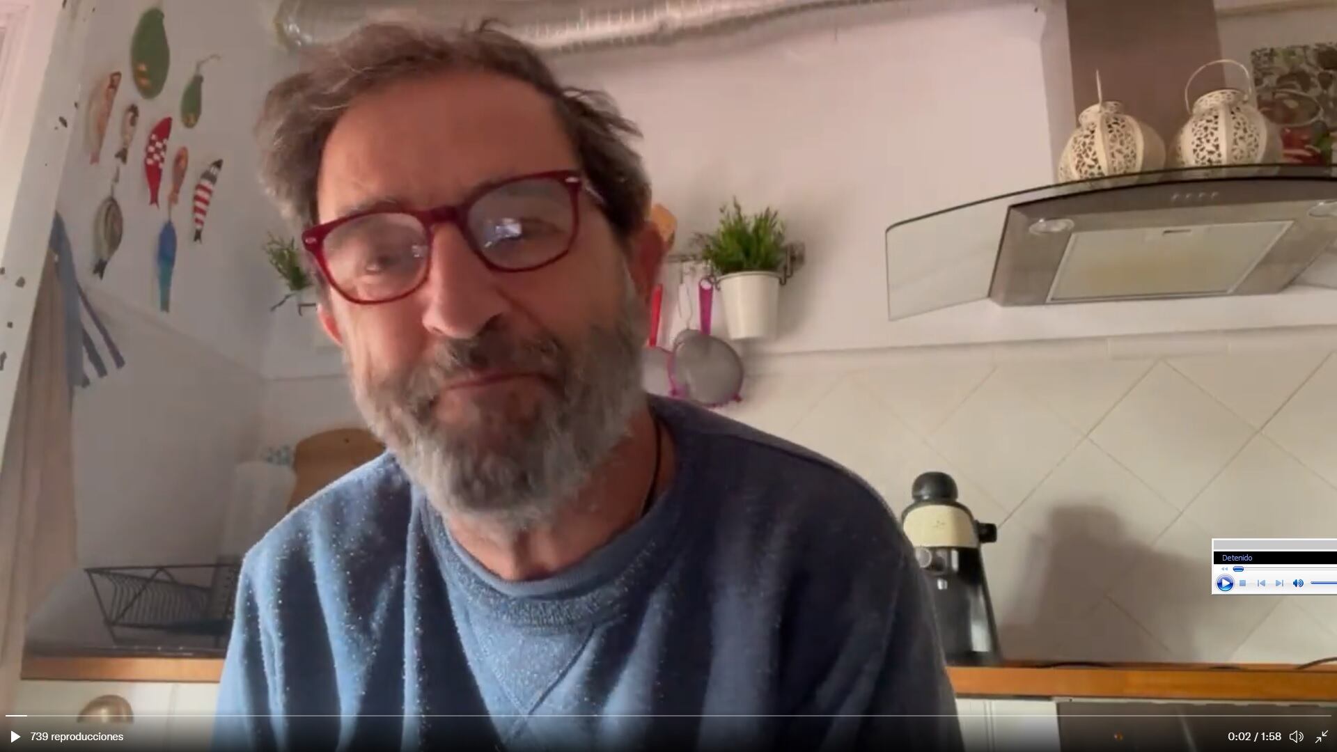 Delegado de Salud de la Junta en Málaga, Carlos Bautista, en el vídeo subido a redes sociales