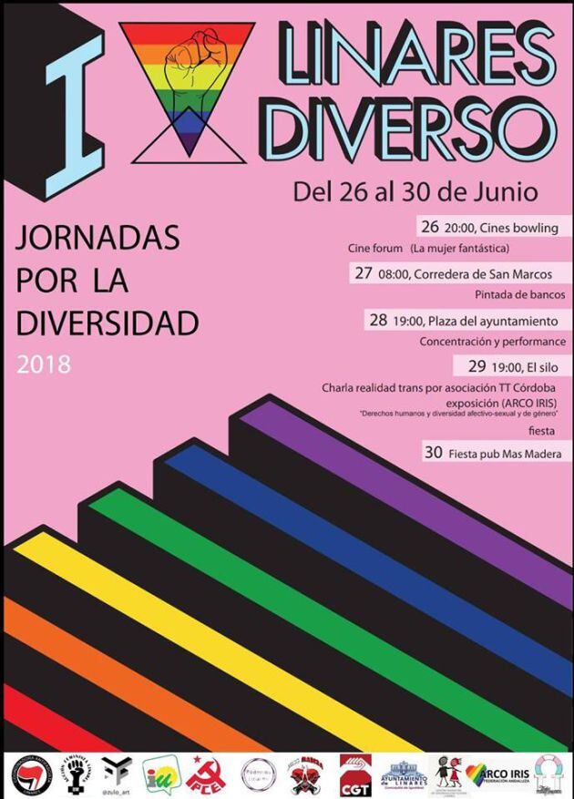 Programación de las Jornadas por la Diversidad en Linares.