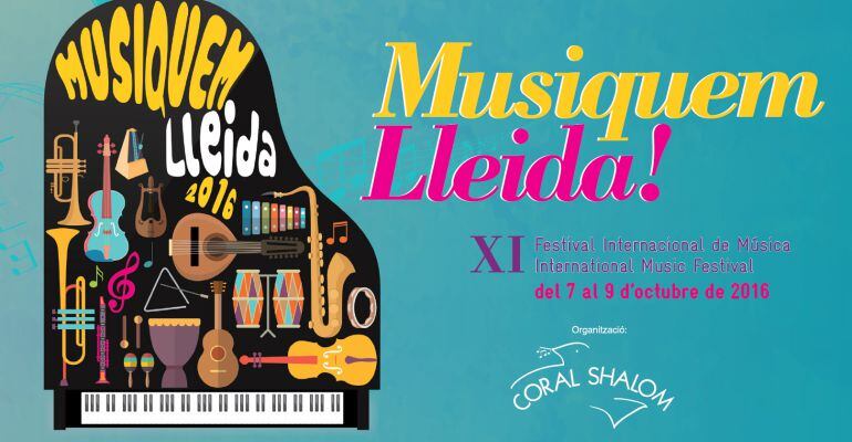 Un piano de cua, contenidor de tot tipus d&#039;instruments, símbol del Musiquem Lleida! aquest 2016.