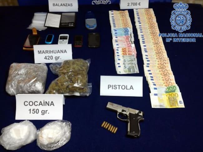 Parte del material incautado por la Policía en el marco de esta operación