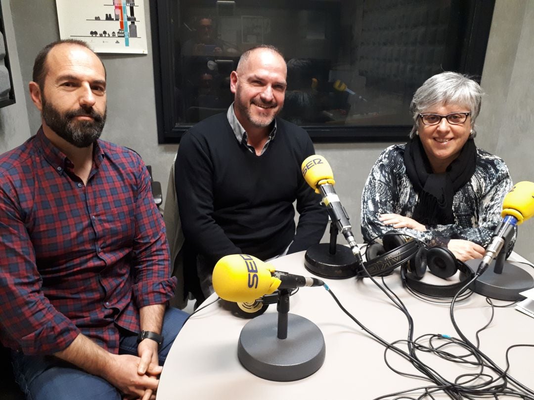 De izquierda a derecha: Aitor Orbegozo, Asier Quintana y Kontxi Arana