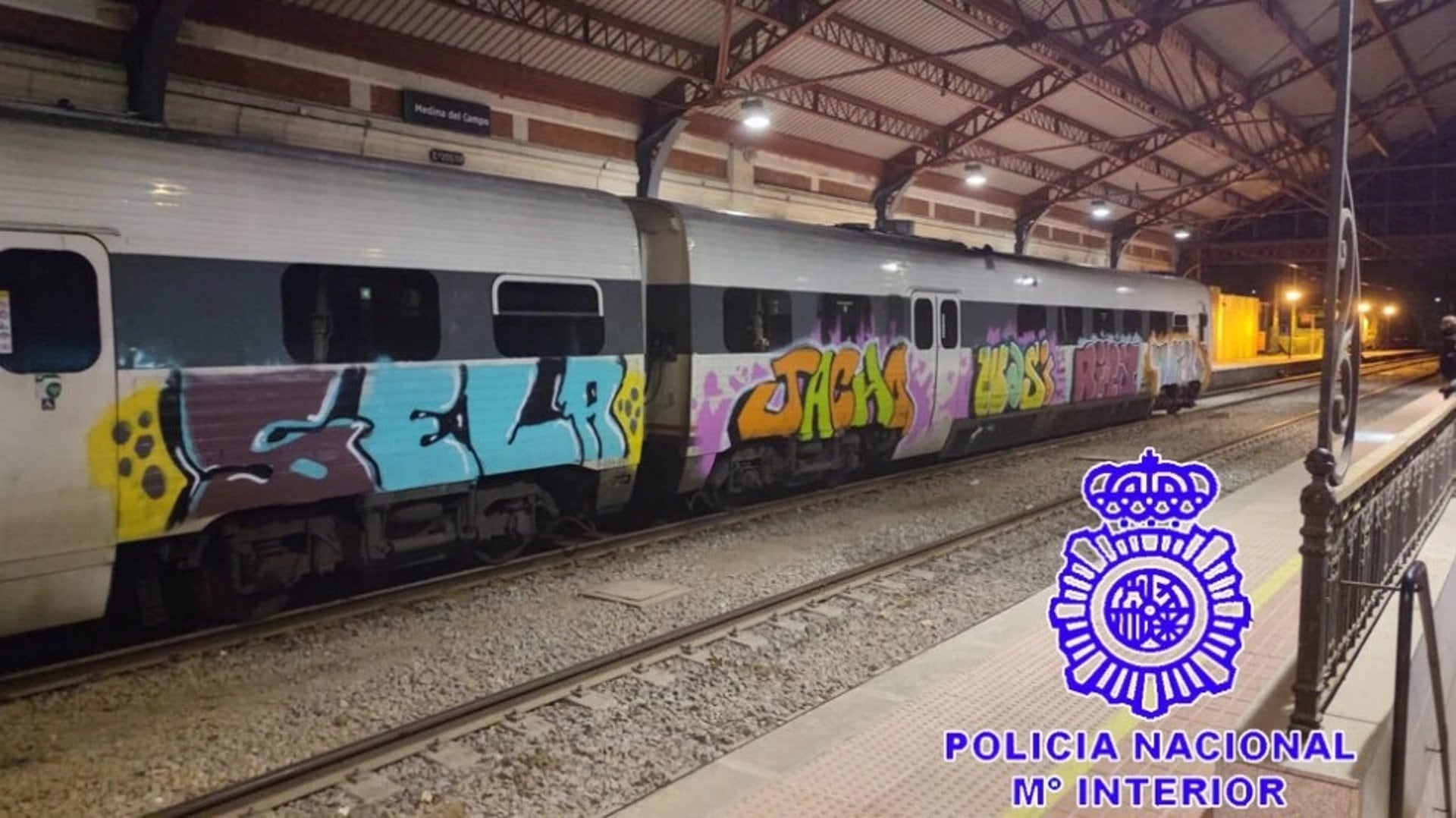 Vagones de tren afectados por &#039;grafitis&#039;