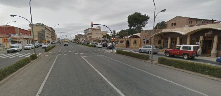 Imatge de la travessera de Miami Platja al seu pas pel municipi.