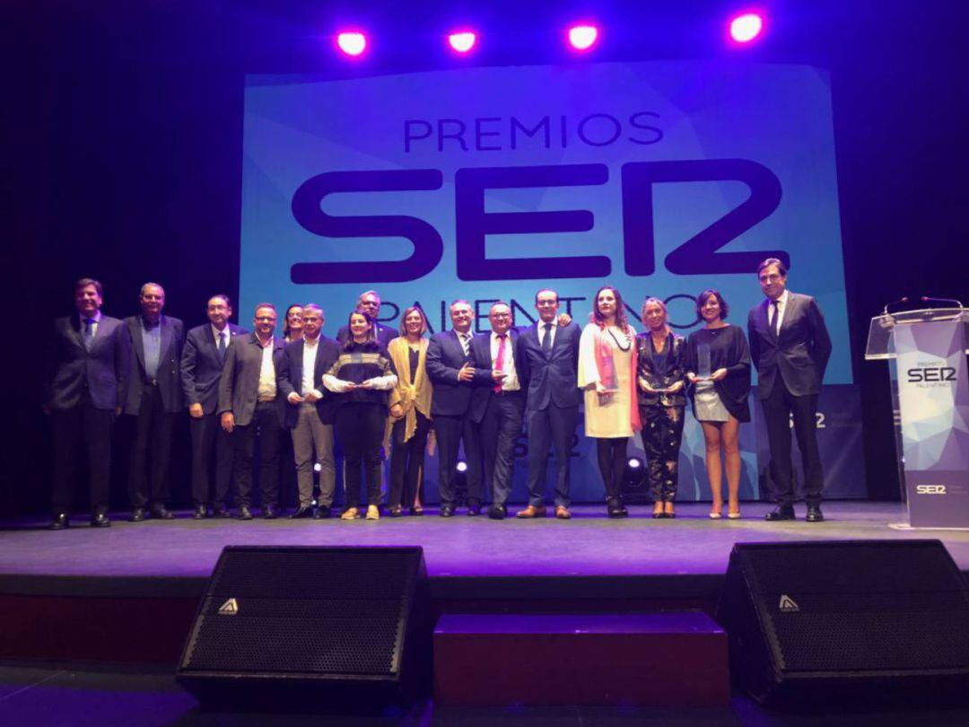 Imagen de la entrega de los premios SER Palentino en 2018