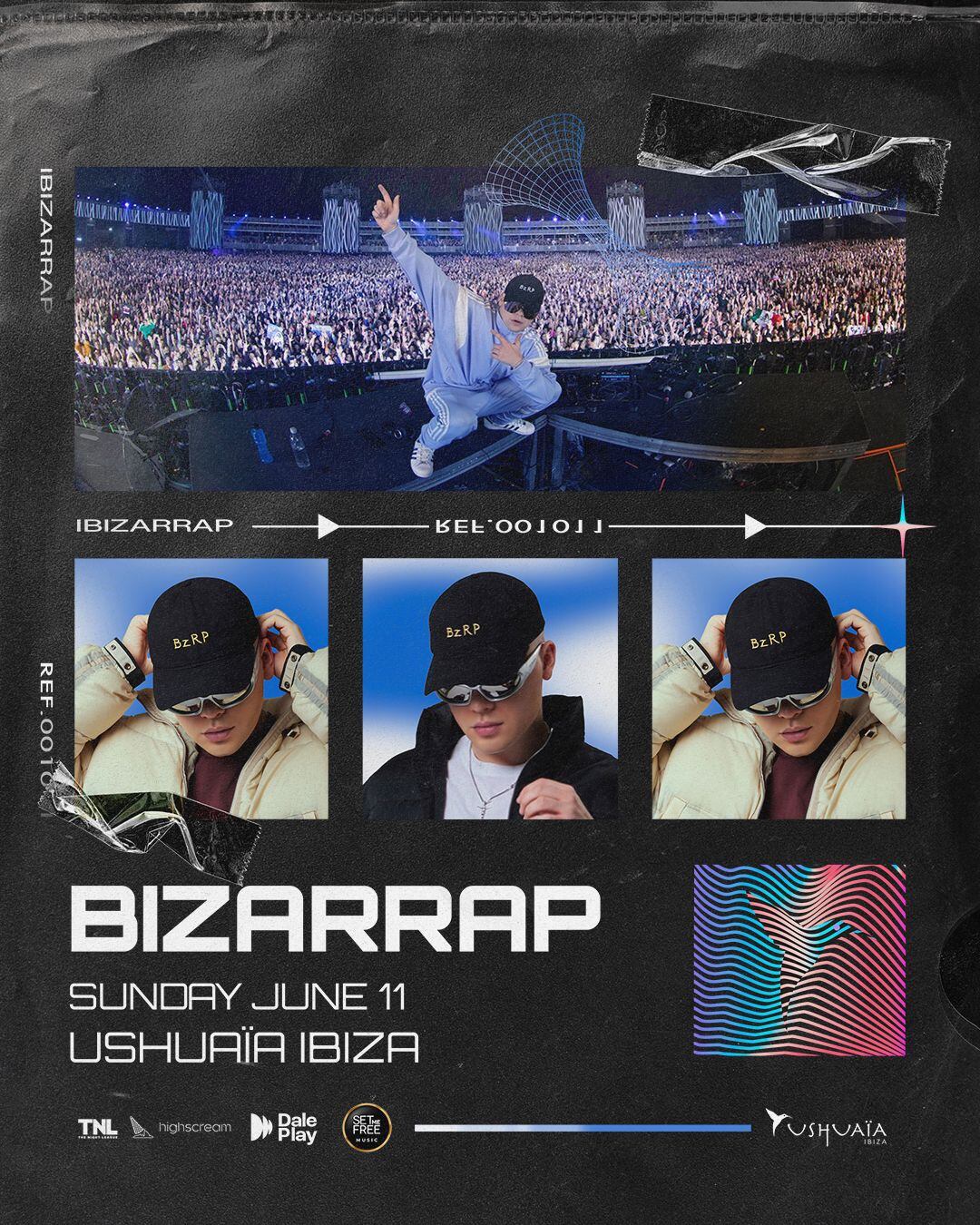 Poster concierto Bizarrap Ibiza