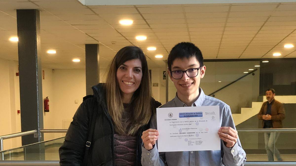 Javier Puebla Villaescusa, del IES Alonso Berruguete, 2º en la Olimpiada de Química