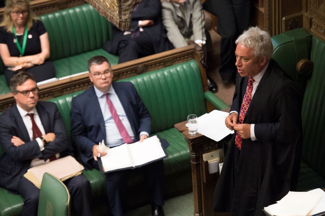 John Bercow, durante un debate en la Cámara de los Comunes