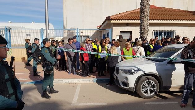 La Guardia Civil ha impedido a los manifestantes el corte de la AP7