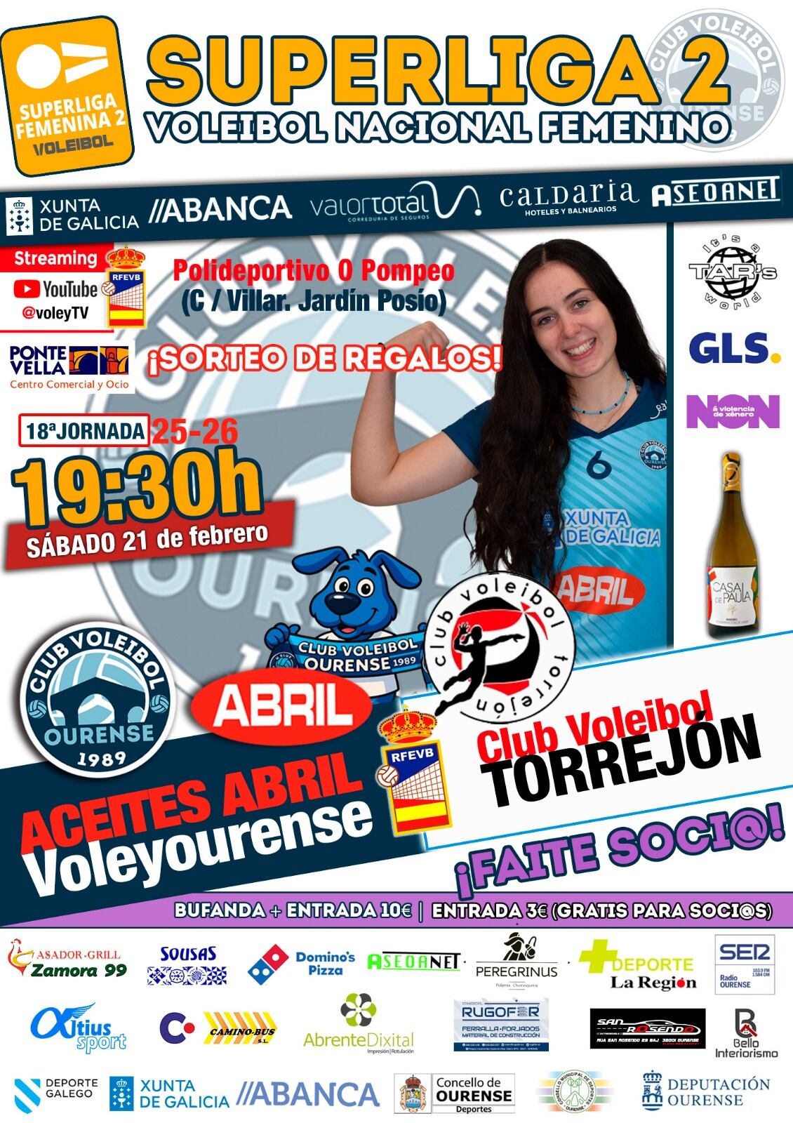 Voleyourense a intentar volver a la senda de la victoria ante Torrejón.