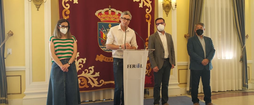 Rueda de prensa en el Concello de Ferrol