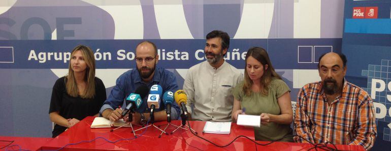 Comité de campaña del PSdeG en A Coruña.