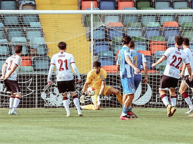 El Salamanca CF UDS, durante su partido ante el Deportivo B/Salamanca CF UDS