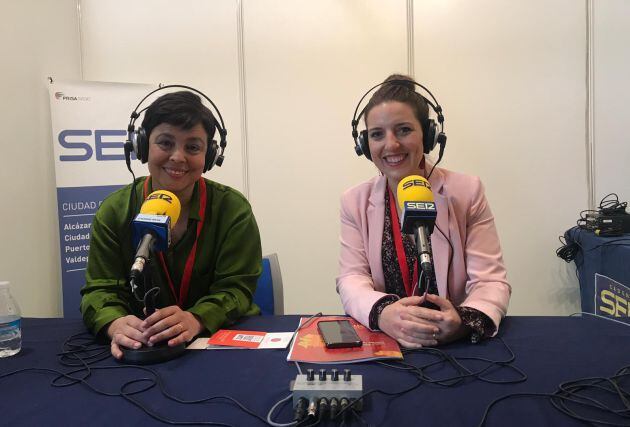 Pilar Zamora, alcaldesa de Ciudad Real, durante la entrevista en el especial Hoy por Hoy Ciudad Real desde FENAVIN