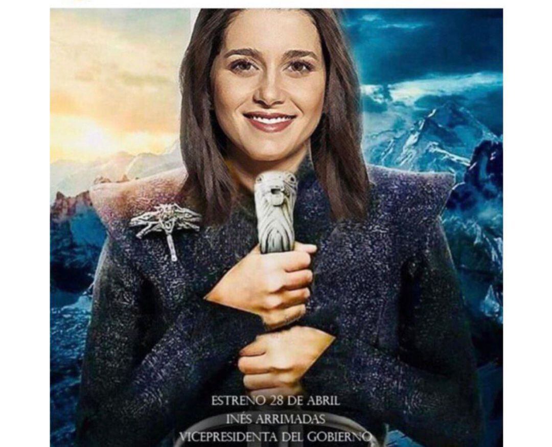 Ciudadanos convierte a Inés Arrimadas en Daenerys Targaryen.