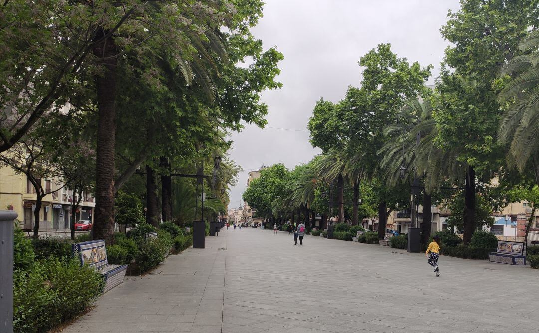 Paseo de Linarejos el primer día de desconfinamiento para niños. 