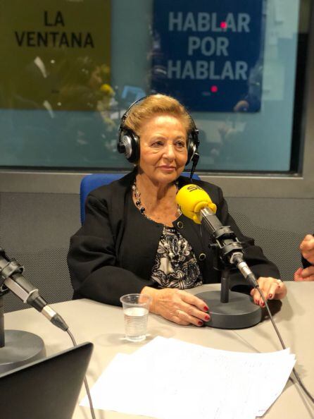 Julita Salmerón durante la entrevista