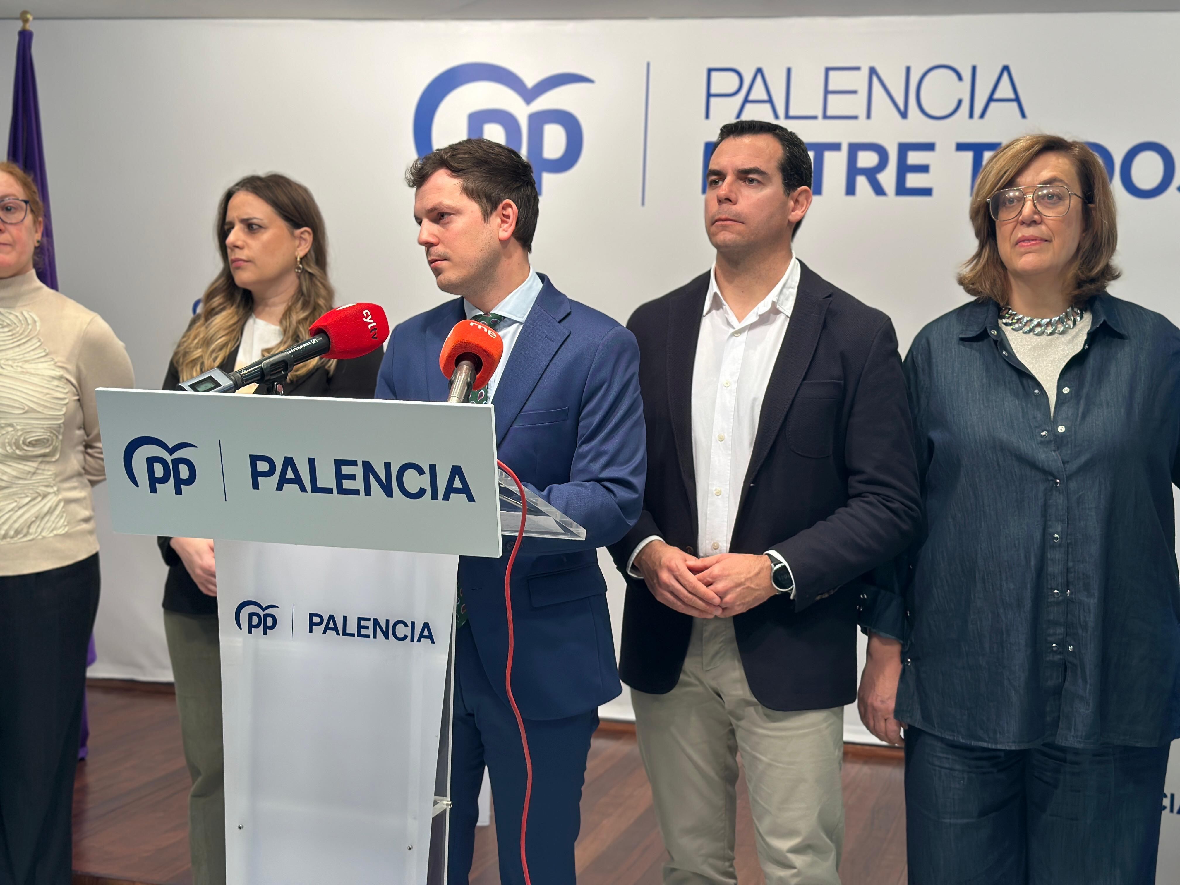 Representantes del PP en el Ayuntamiento de Palencia