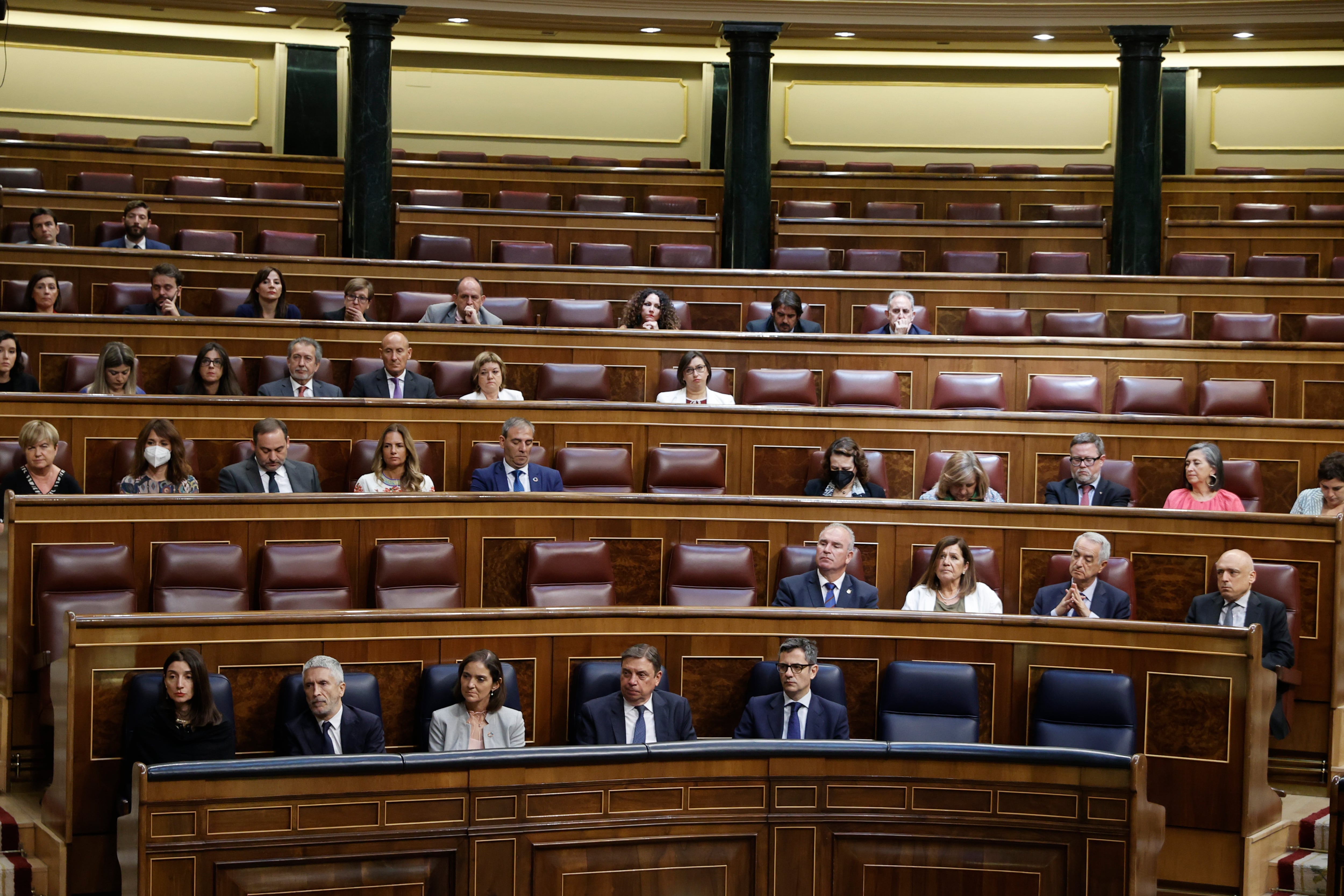 Vista del hemiciclo del Congreso de los Diputados