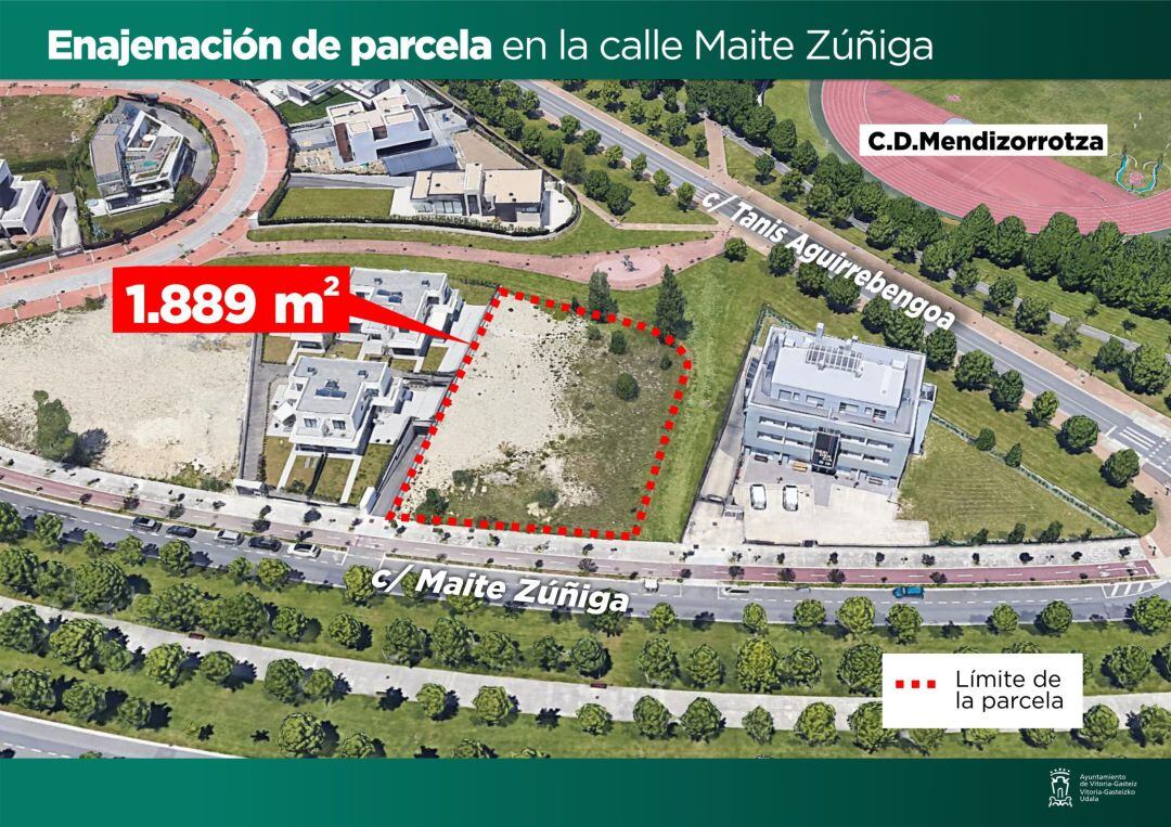 Ubicación de la parcela por la que el Ayuntamiento ha conseguido 1.030.000 euros