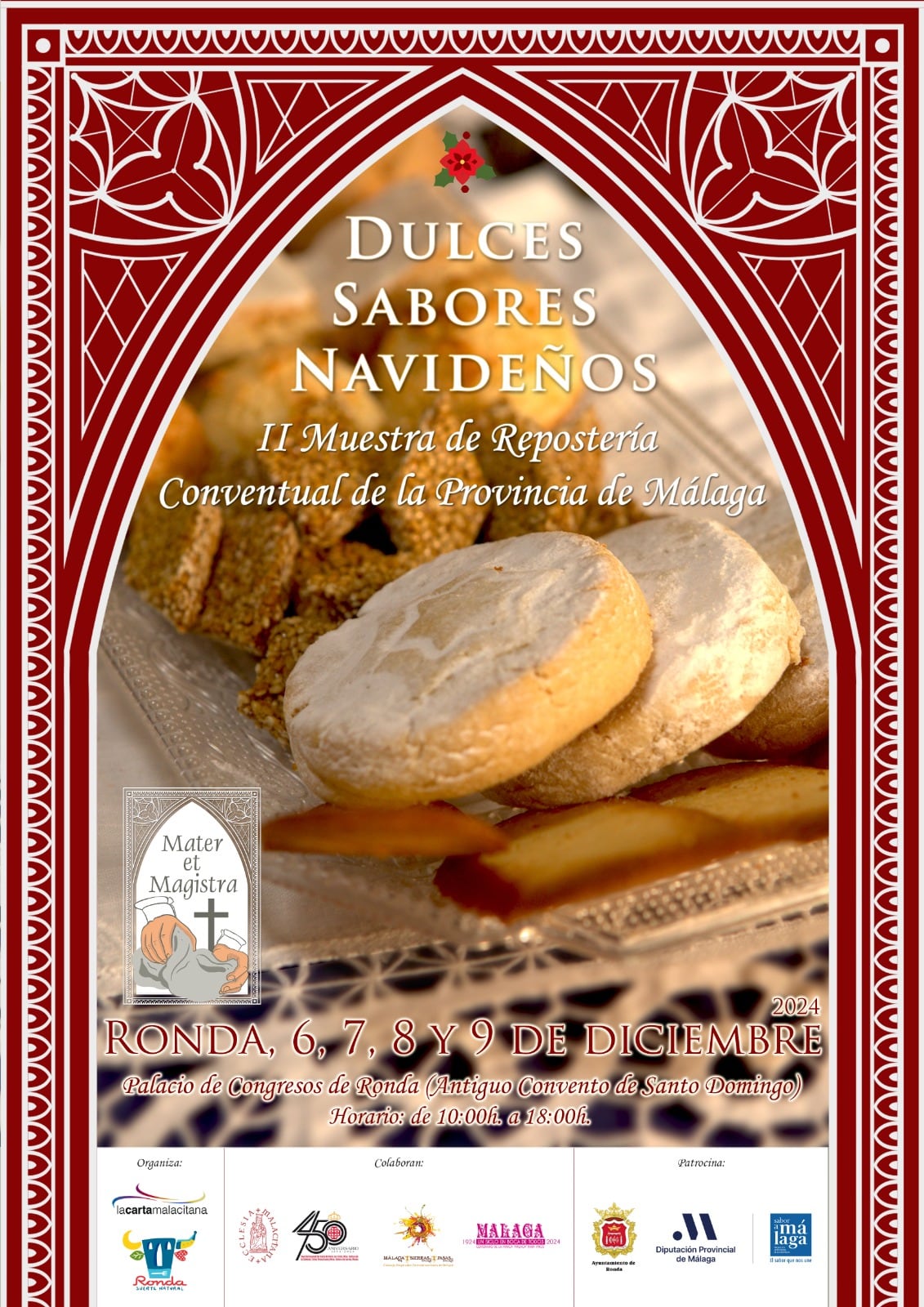 Cartel de la muestra de repostería conventual ‘Dulces sabores navideños’ de Ronda