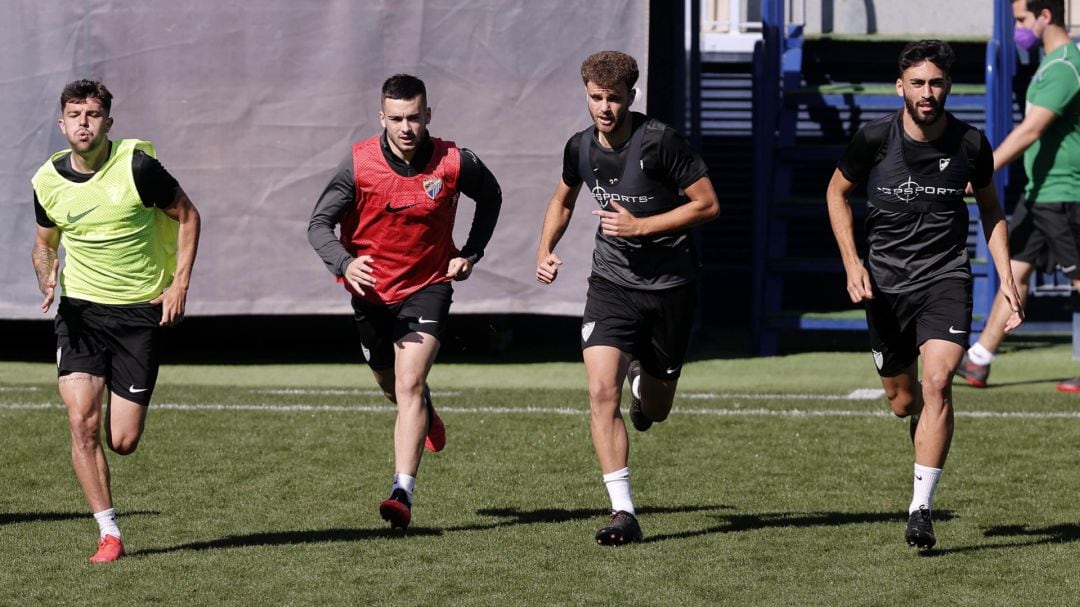 El entrenamiento del Málaga