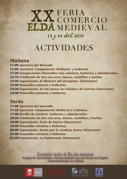 Actividades del Mercado Medieval de Elda