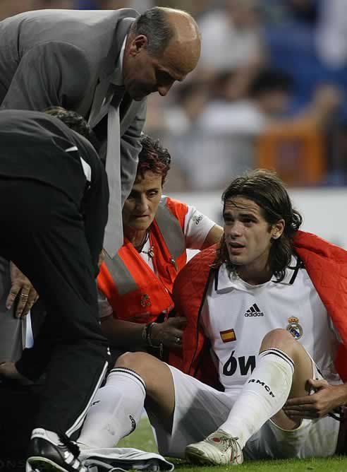 Gago, atendido por los servicios médicos del Real Madrid