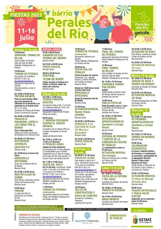 Programa de fiestas de Perales del Río
