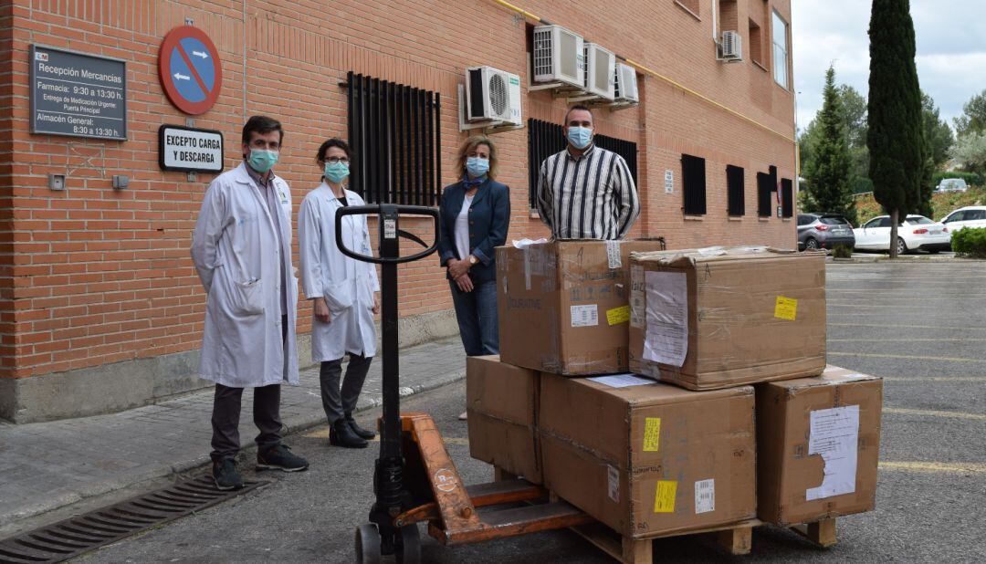 Material sanitario donado al Hospital Príncipe de Asturias por ciudadanos chinos de la ciudad de Wuhan