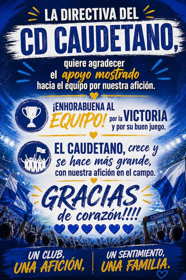 Agradecimiento de la directiva