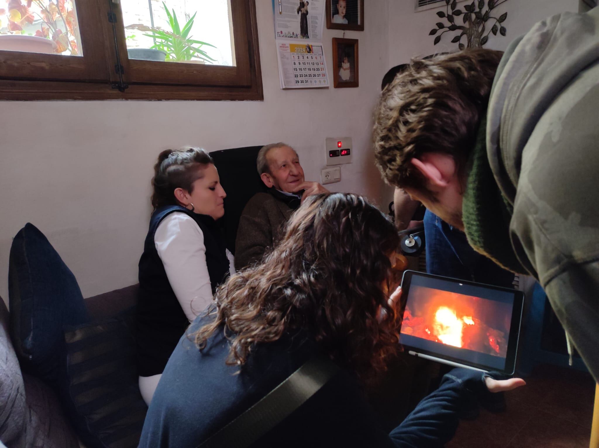 Grabación del documental del servicio de ayuda a domicilio de la Comarca de Sobrarbe, dirigido por Sara Sarrablo