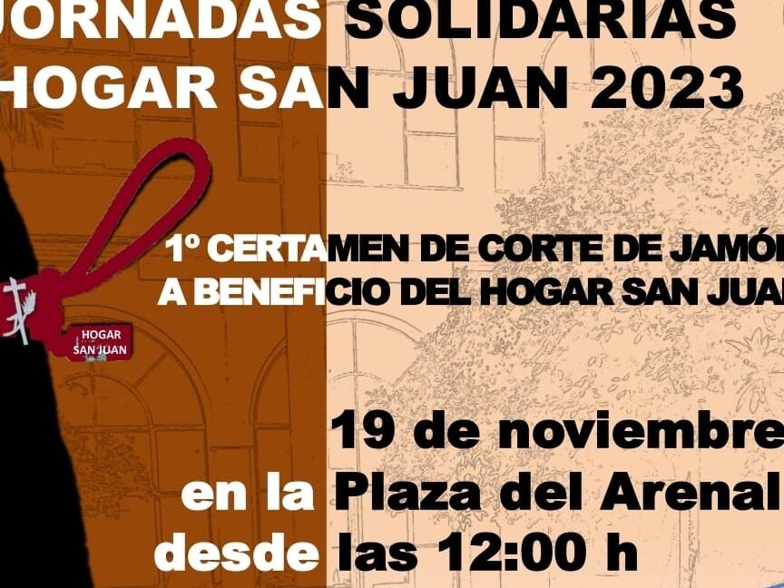 Cartel del certamen de cortadores de jamón