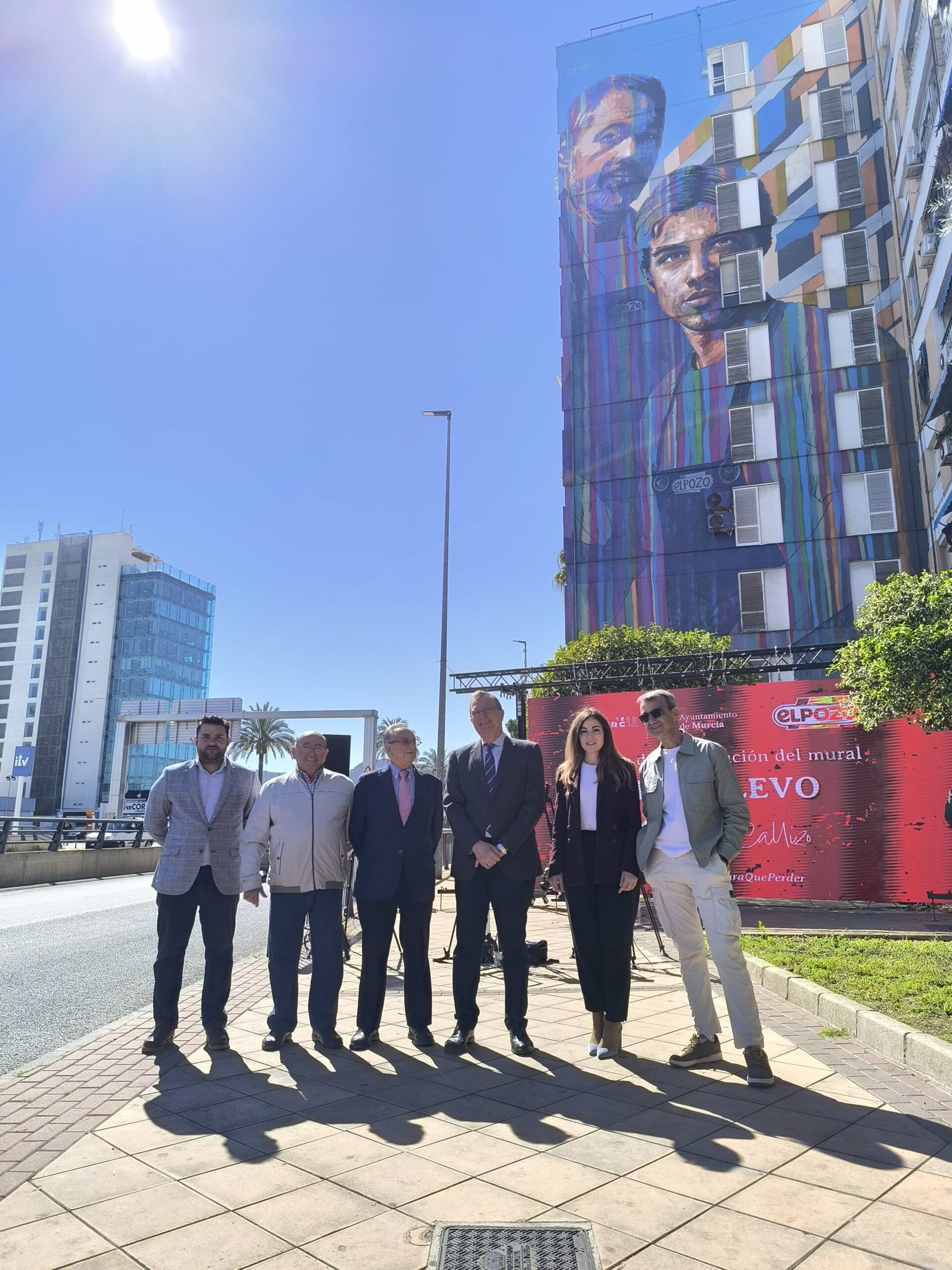 26/03/2025 Inauguración del mural 'El Relevo', de derecha a izquierda: Carlos Callizo; Rebeca Pérez; José Ballesta; Tomás Fuertes; Rafael Gómez; y David Vaquero
SOCIEDAD ESPAÑA EUROPA MURCIA CULTURA