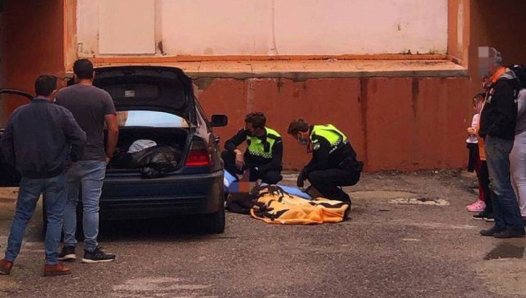 Un momento del suceso. 