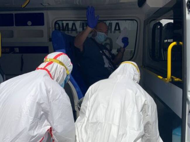 Imagen del paciente tras recibir el alta hospitalaria