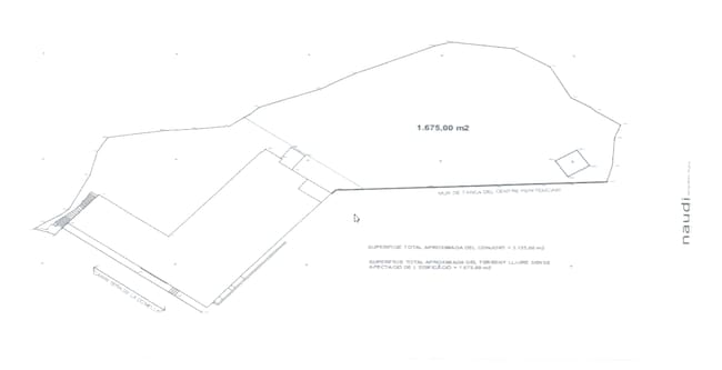 Imatge de la parcel·la que comprarà el Govern per ampliar el centre penitenciari de la Comella