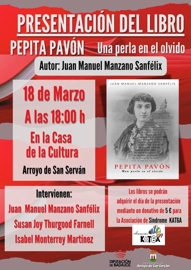 Presentación libro 'Pepita Pavón. Una perla en el olvido'