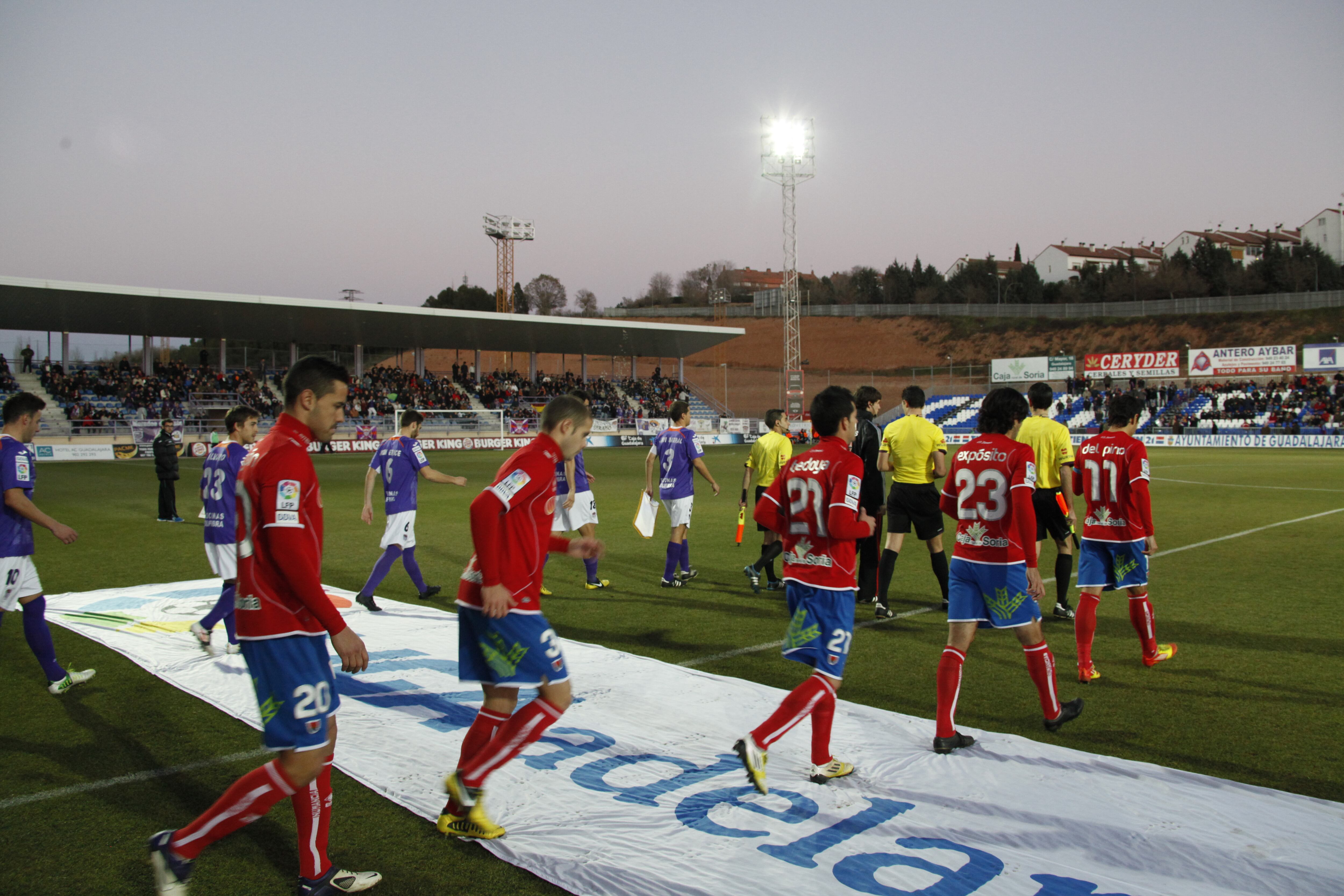 Imagen del último Guadalajara vs Numancia en el Pedro Escartín