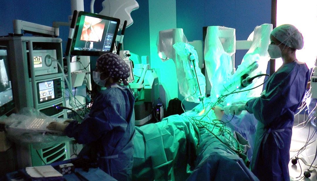 Una cirugía realizada gracias a un robot.