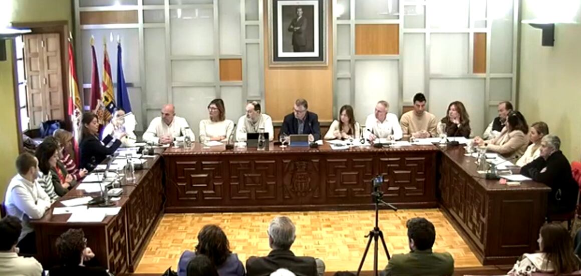 Pleno municipal celebrado este 17 de marzo en el ayuntamiento de Jaca